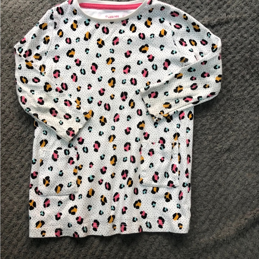 Colorful Leopard Print Long Sleeve Top